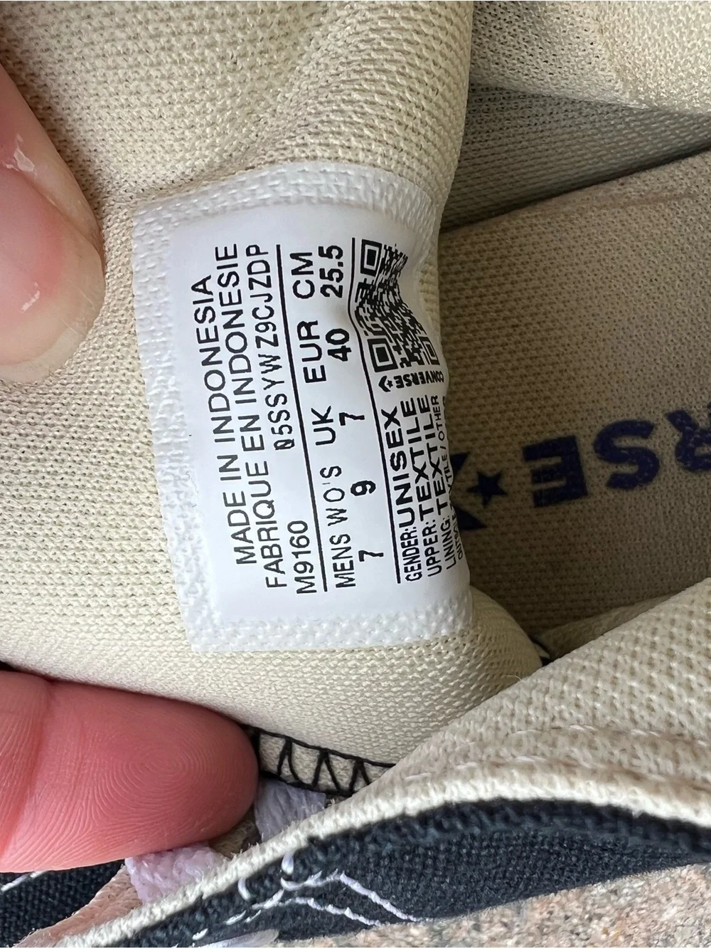 Converse Black & White High Top Sneakers - Picture 8 of 8